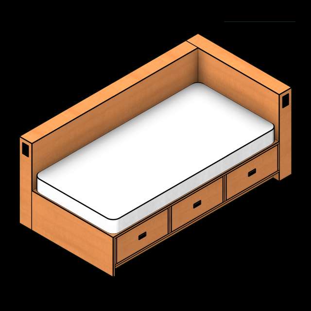 SSG Firehouse Bed 3 Drawers Side Board LAM