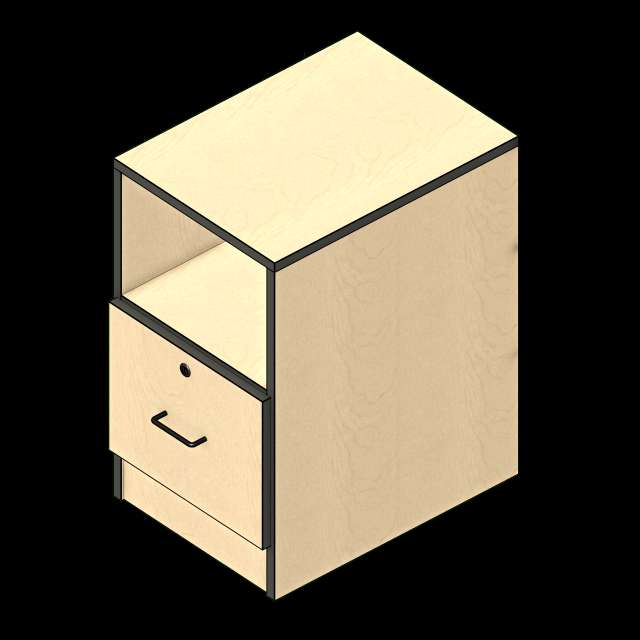  SSG Cabinet Under Desk LAM Opening 1 File Drawer