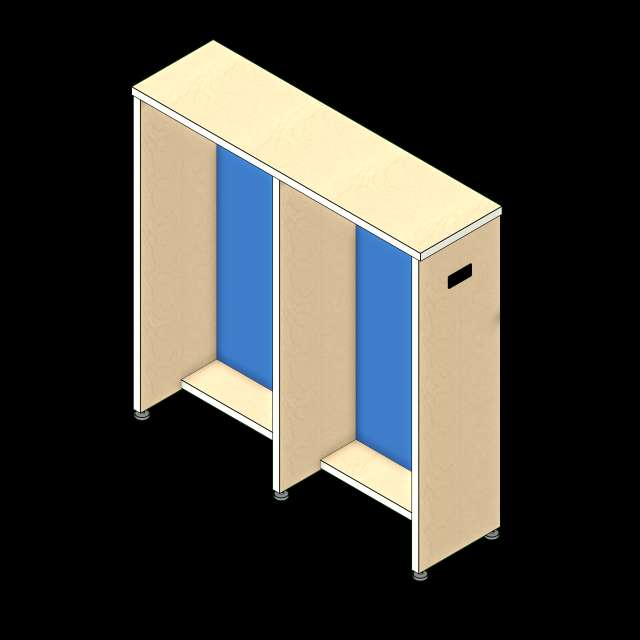  SSG Educational Bookshelf Study Countertop Straight LAM Counter