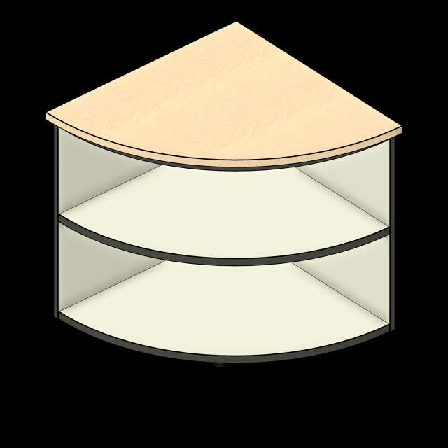 SSG Desk Circulation Corner LAM Round