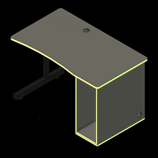  SSG Desk Student ESport Mobile LAM 482830 Square Glides
