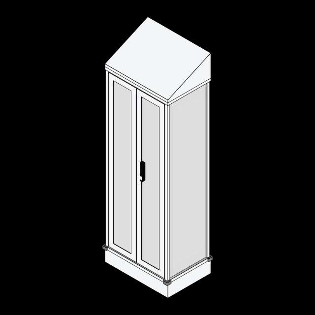 SSG Cart Medical Supply ALU Solid Doors
