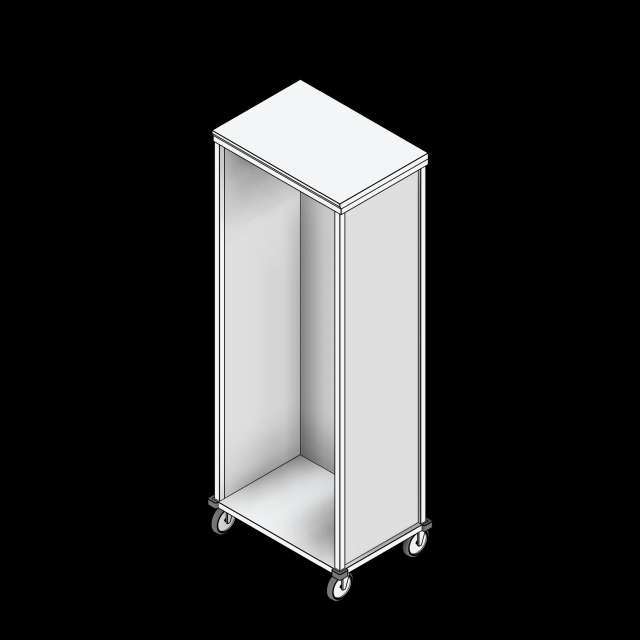 SSG Cart Medical Supply ALU No Doors