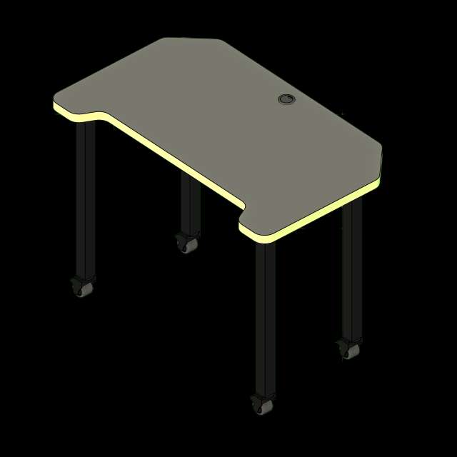 SSG Desk Gamer ESport Mobile LAM Square Casters
