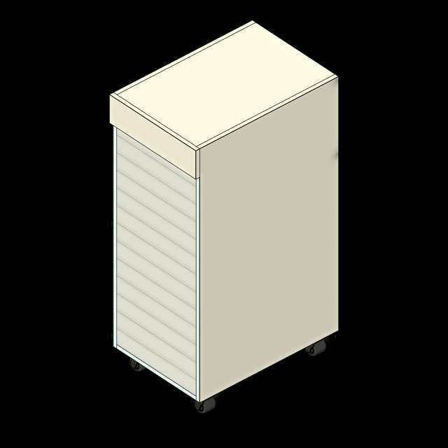 SSG Cabinet Modular Medical Supply Mid LAM MU455 Roller Shutter Door