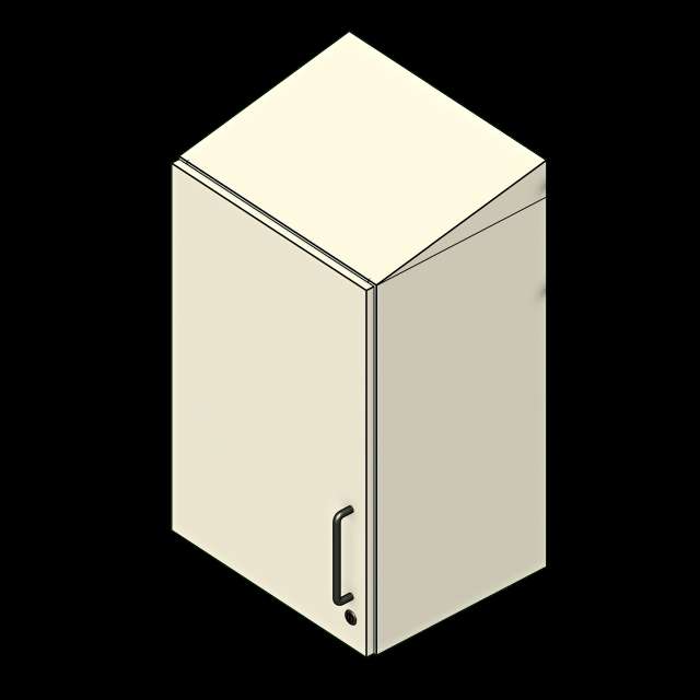 SSG Cabinet Modular Medical Supply Wall LAM WU455 Sloped Top