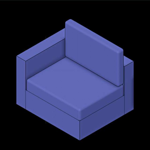 SSG Couch Sectional Modular UPH Left Side