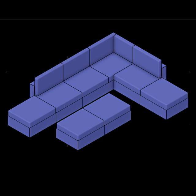 SSG Couch Sectional Modular UPH Sample System 2