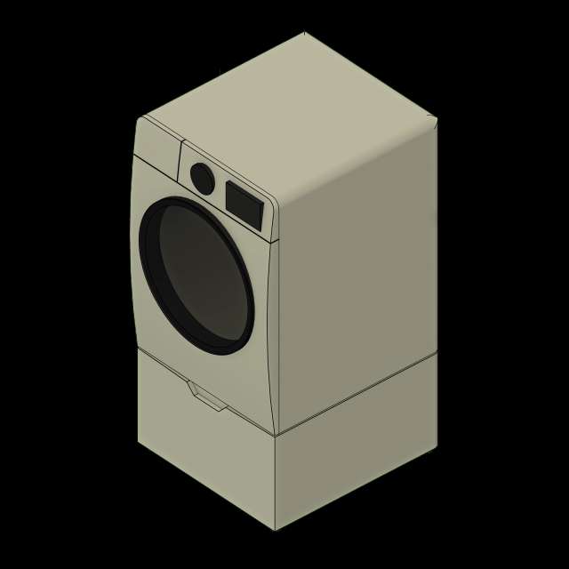 SSG Appliance Washer Dryer PCS Dryer Pedestal