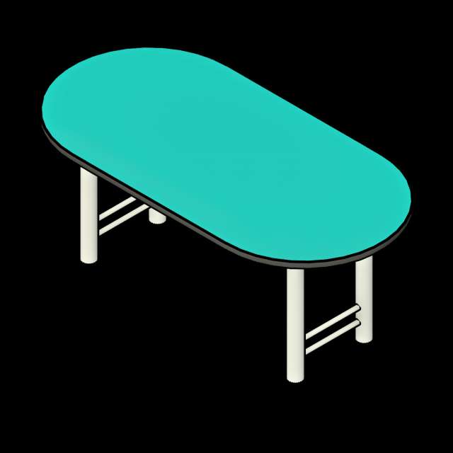  SSG Table Conference Race Track LAM 72x36 H Base