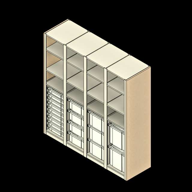  SSG Shelving 4 Post Totes PCS Sample System