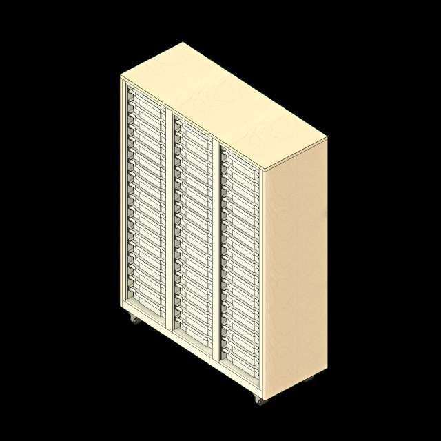  SSG Shelving 4 Post Mobile Totes PCS 451864 03 Inch Tote