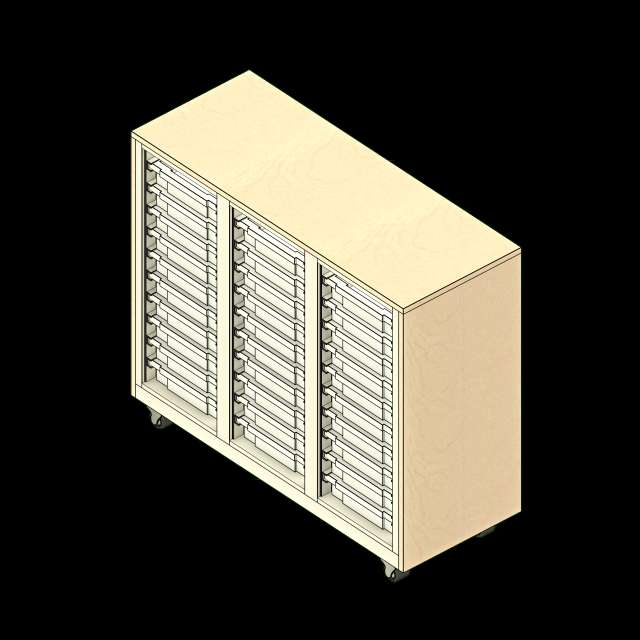  SSG Shelving 4 Post Mobile Totes PCS 451840 03 Inch Tote