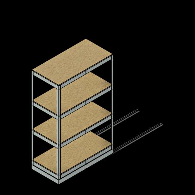  SSG Shelving UnderRack Mobile PCS Open