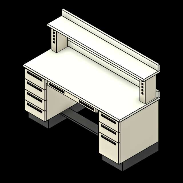  SSG Workstation Medical PCS Laminate Top LR Cabinets