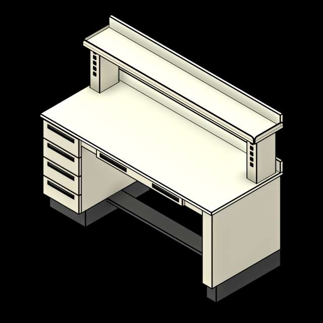  SSG Workstation Medical PCS Steel Top L Cabinets