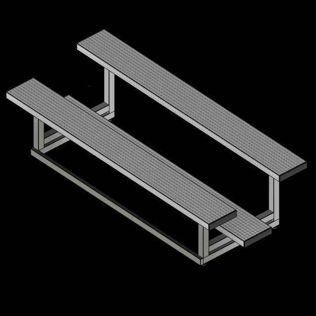  SSG Bleacher Indoor Outdoor SST 7 Feet 2 Tier