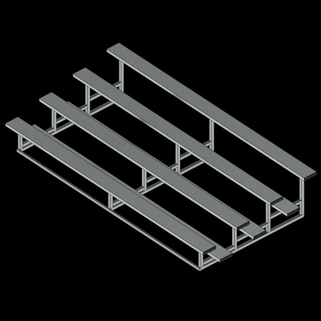  SSG Bleacher Indoor Outdoor SST 15 Feet 4 Tier
