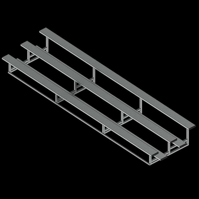  SSG Bleacher Indoor Outdoor SST 21 Feet 3 Tier