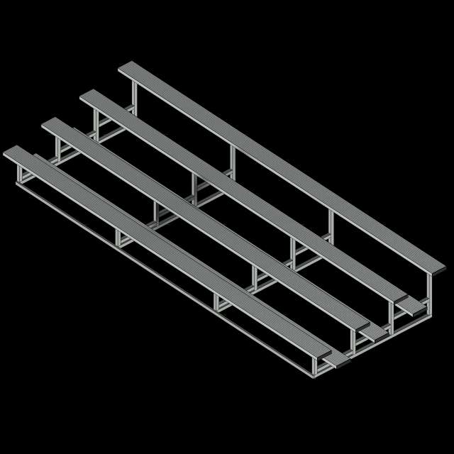  SSG Bleacher Indoor Outdoor SST 21 Feet 4 Tier