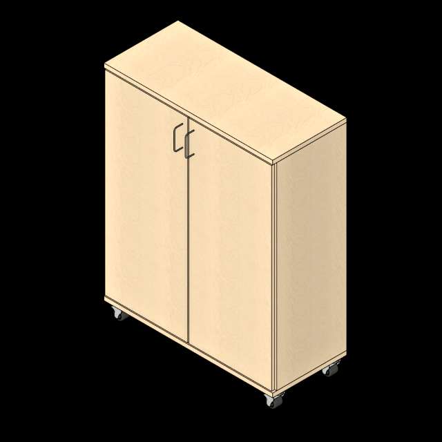  SSG Cabinet Folio Mobile LAM 3 Column Doors