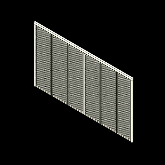  SSG Wall Moveable Glass Continuous Hinge PCA Internal Blinds