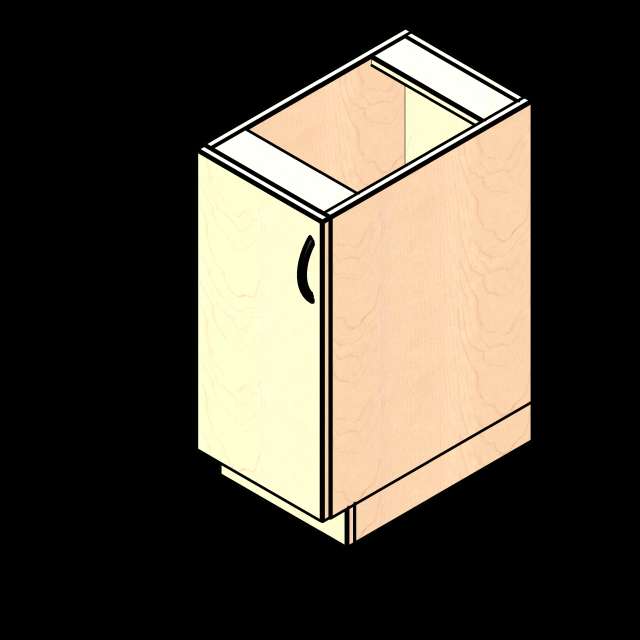  SSG Cabinet Base 1 Door Garment Insert LAM Left Hinge