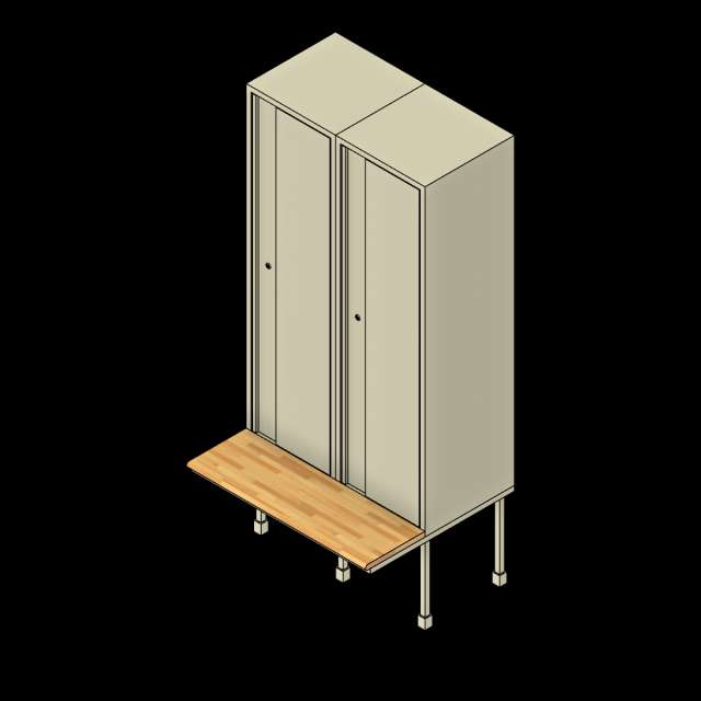  SSG Locker Double Bench PCS Keyed