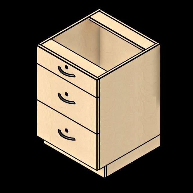  SSG Cabinet Base 3 Drawer LAM