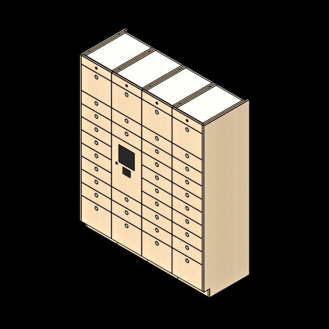  SSG Locker Smart Parcel 36 Openings 4 Columns PCS