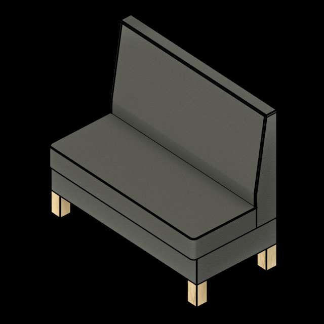 SSG Booth Modular Straight Single VNY Legs Base