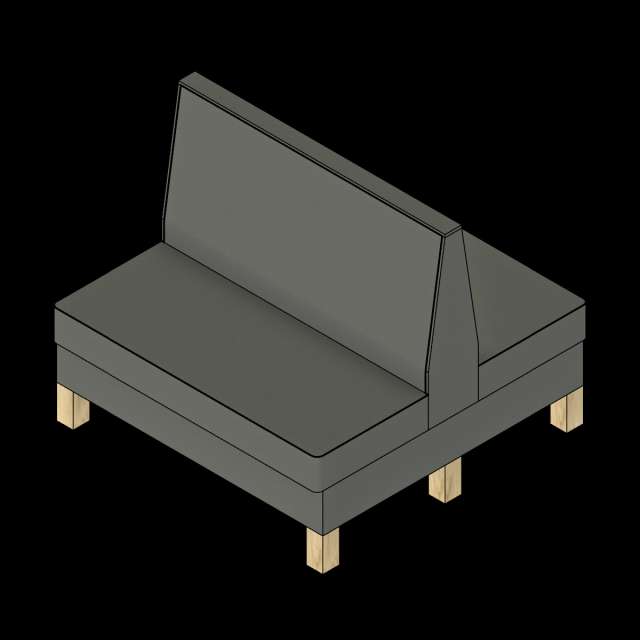  SSG Booth Modular Straight Double VNY Legs Base