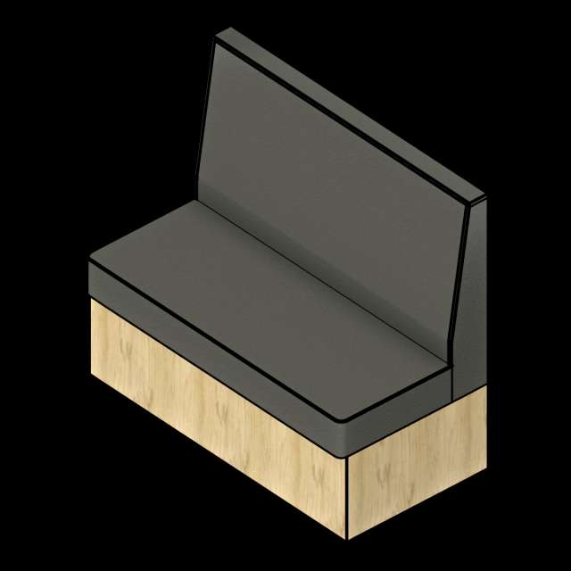  SSG Booth Modular Straight Single VNY Solid Base