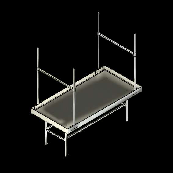  SSG Stationary Horticulture Bench Plant Support SST