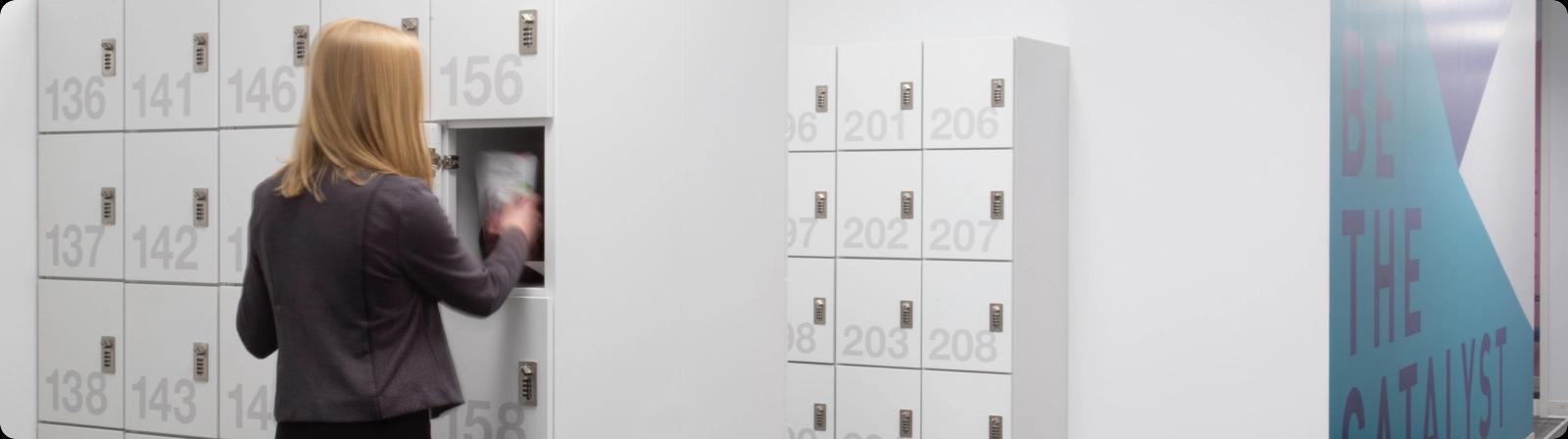 Image of Police lockers that respeasent public safety solutions