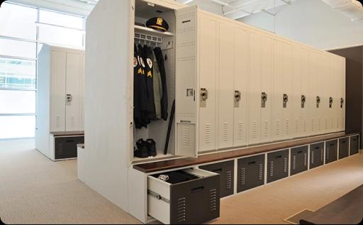 Image of Police lockers that respeasent public safety solutions