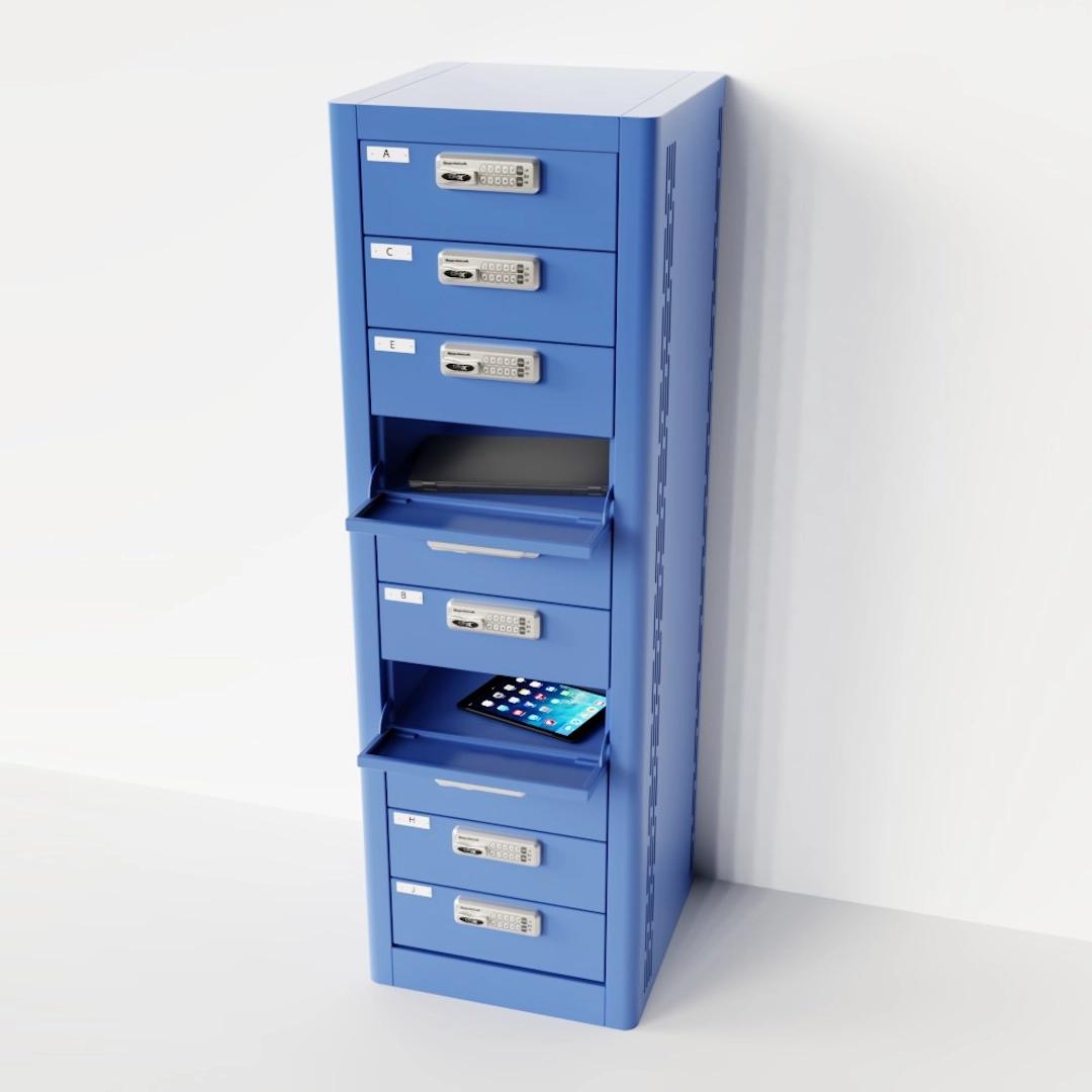 Image of Police lockers that respeasent public safety solutions