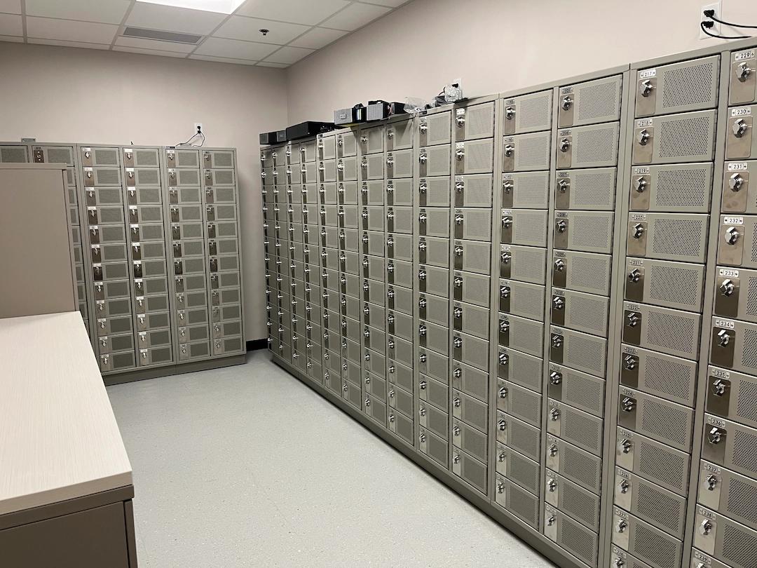 Image of Police lockers that respeasent public safety solutions