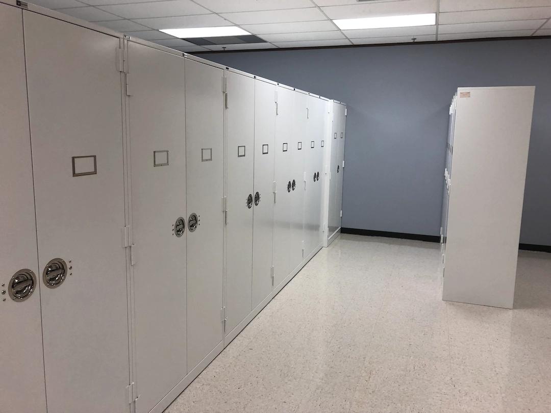 Image of Police lockers that respeasent public safety solutions
