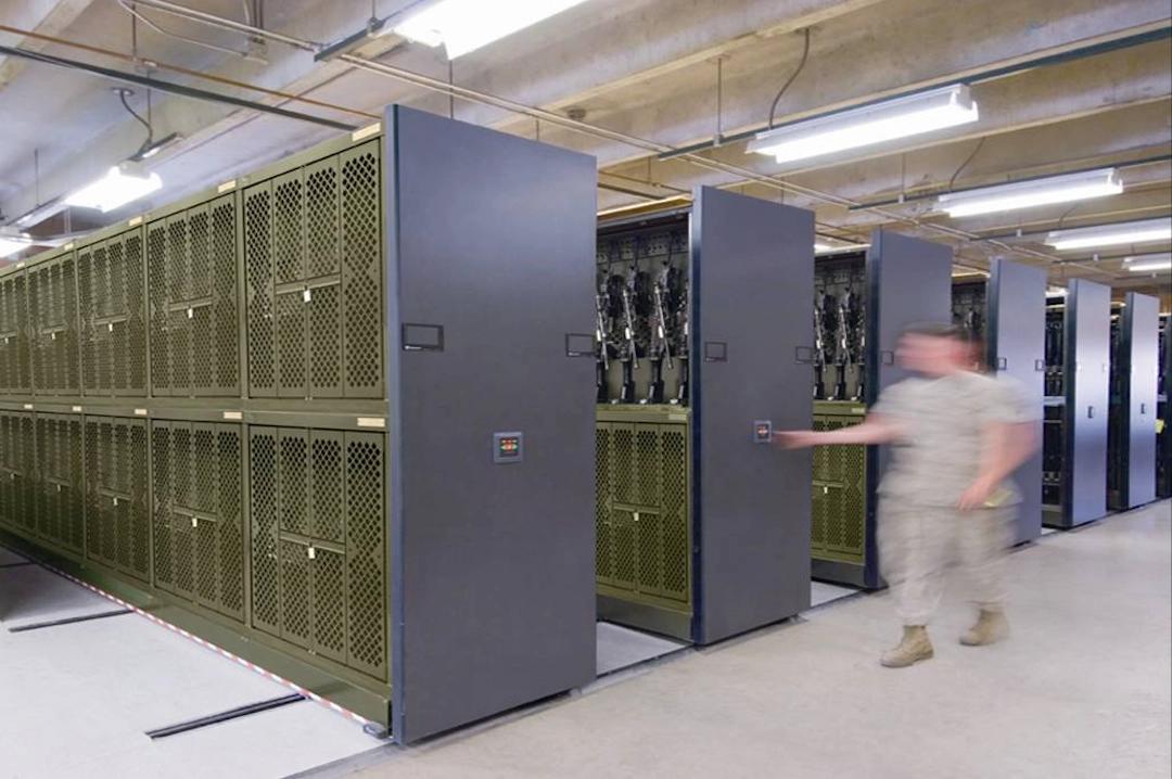 Image of Police lockers that respeasent public safety solutions