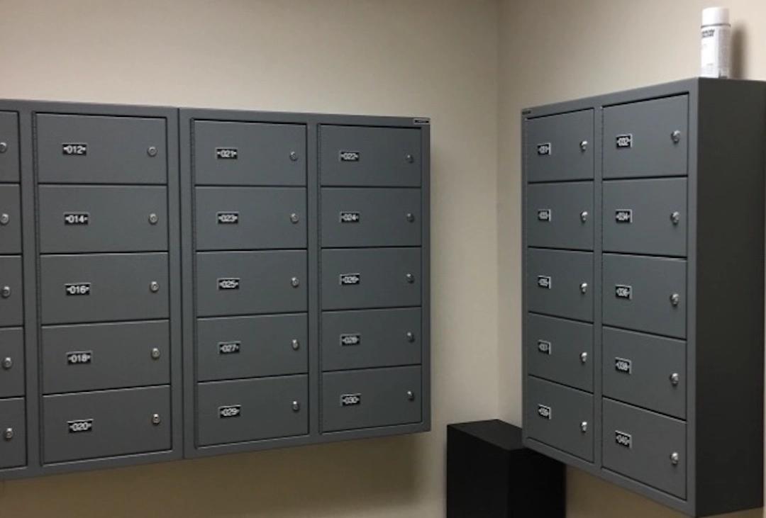 Image of Police lockers that respeasent public safety solutions
