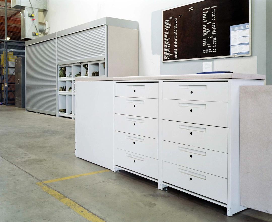 Image of Police lockers that respeasent public safety solutions