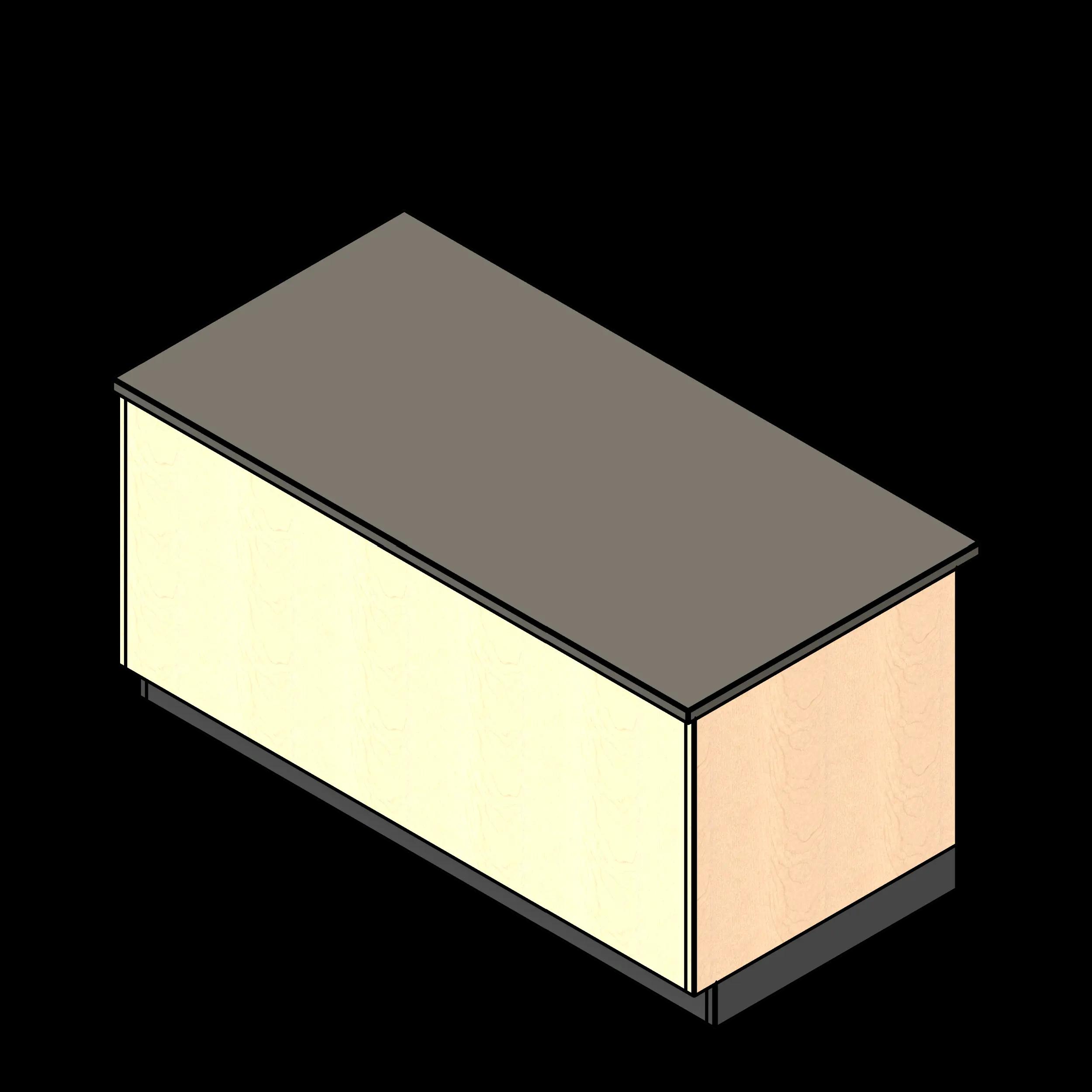 SSG Reception Desk Straight LAM ADA Front View