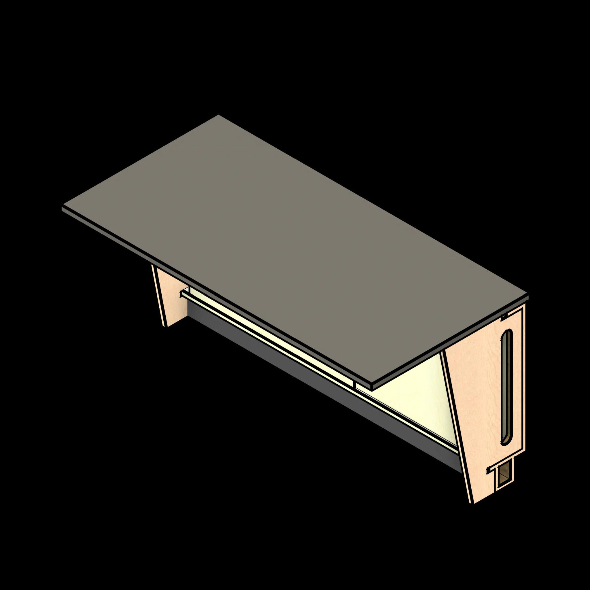 SSG Reception Desk Straight LAM ADA Adder