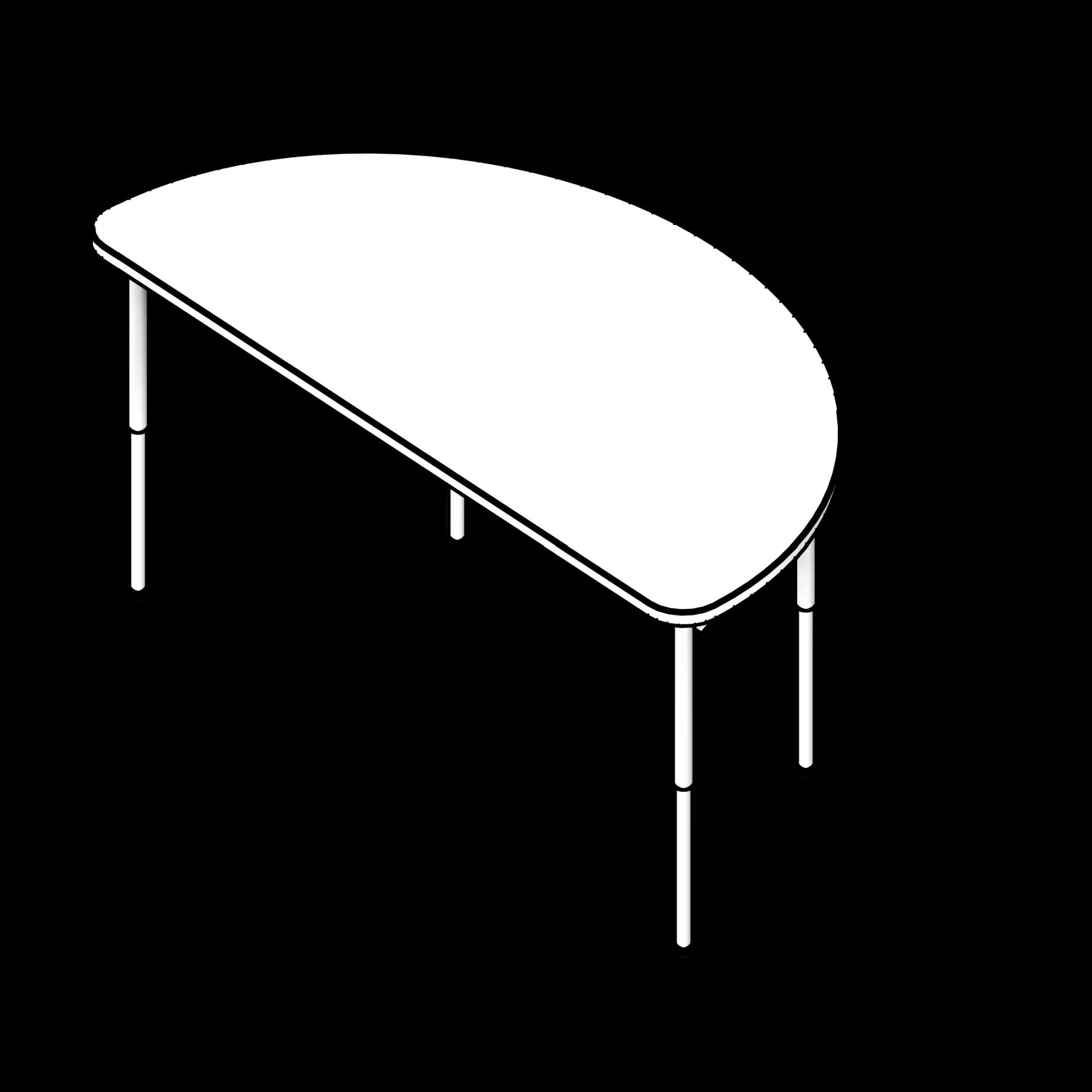SSG Table Educational Half Circle LAM