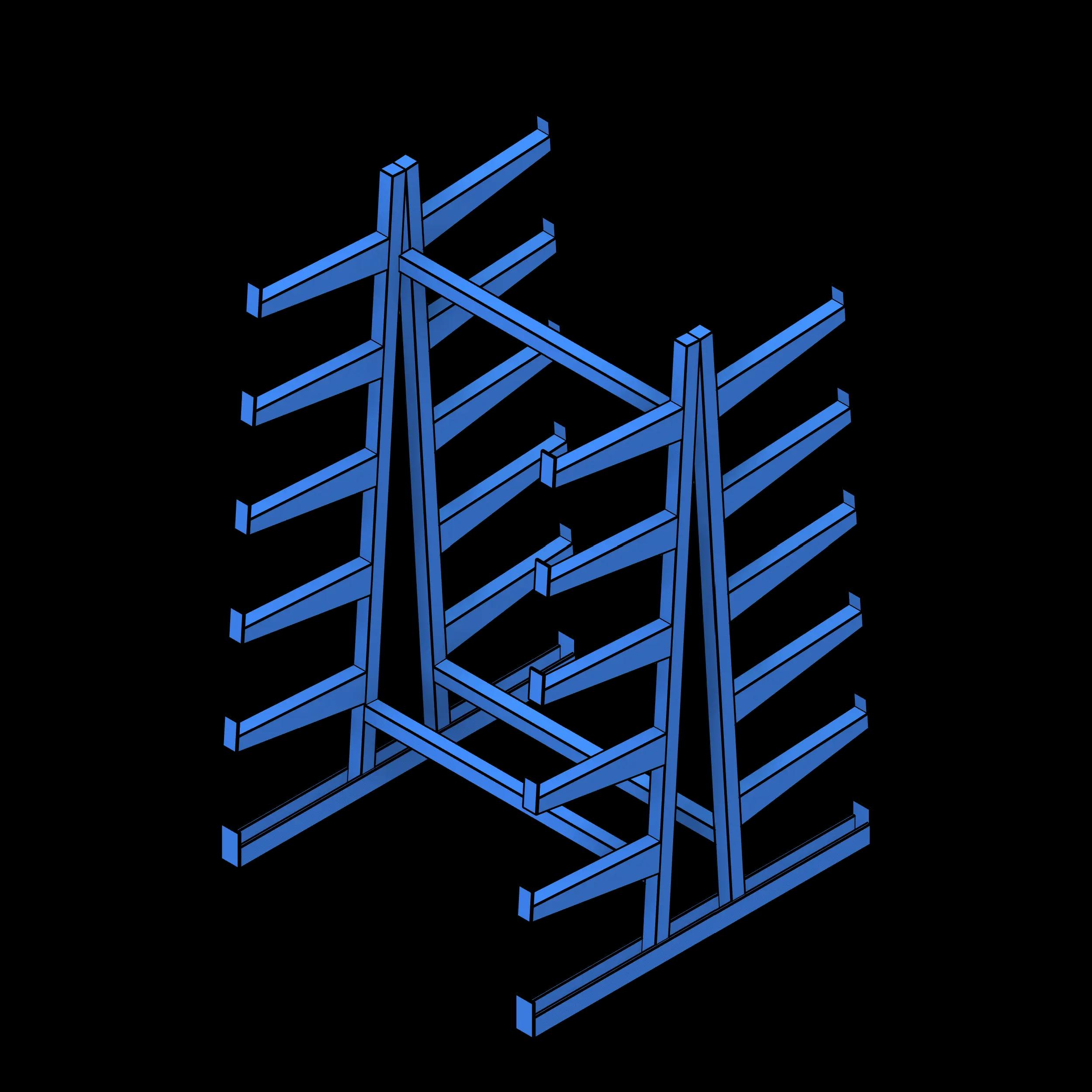  SSG Rack Bar PCS 72x78x120 Double Sided