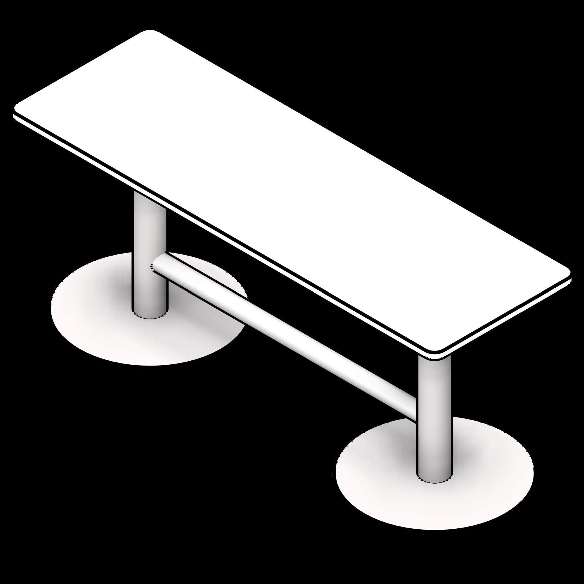 SSG Table Educational Extended PCS 24X72 Footrest