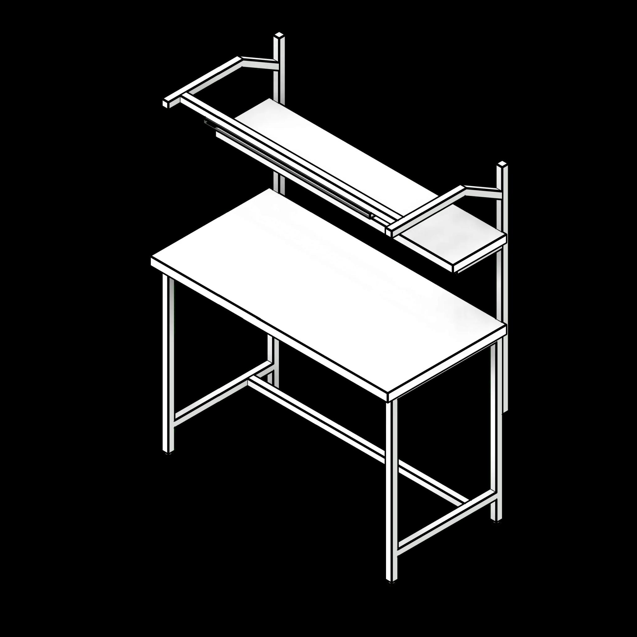 SSG Computer Workbench PCS Overhead Light Glides
