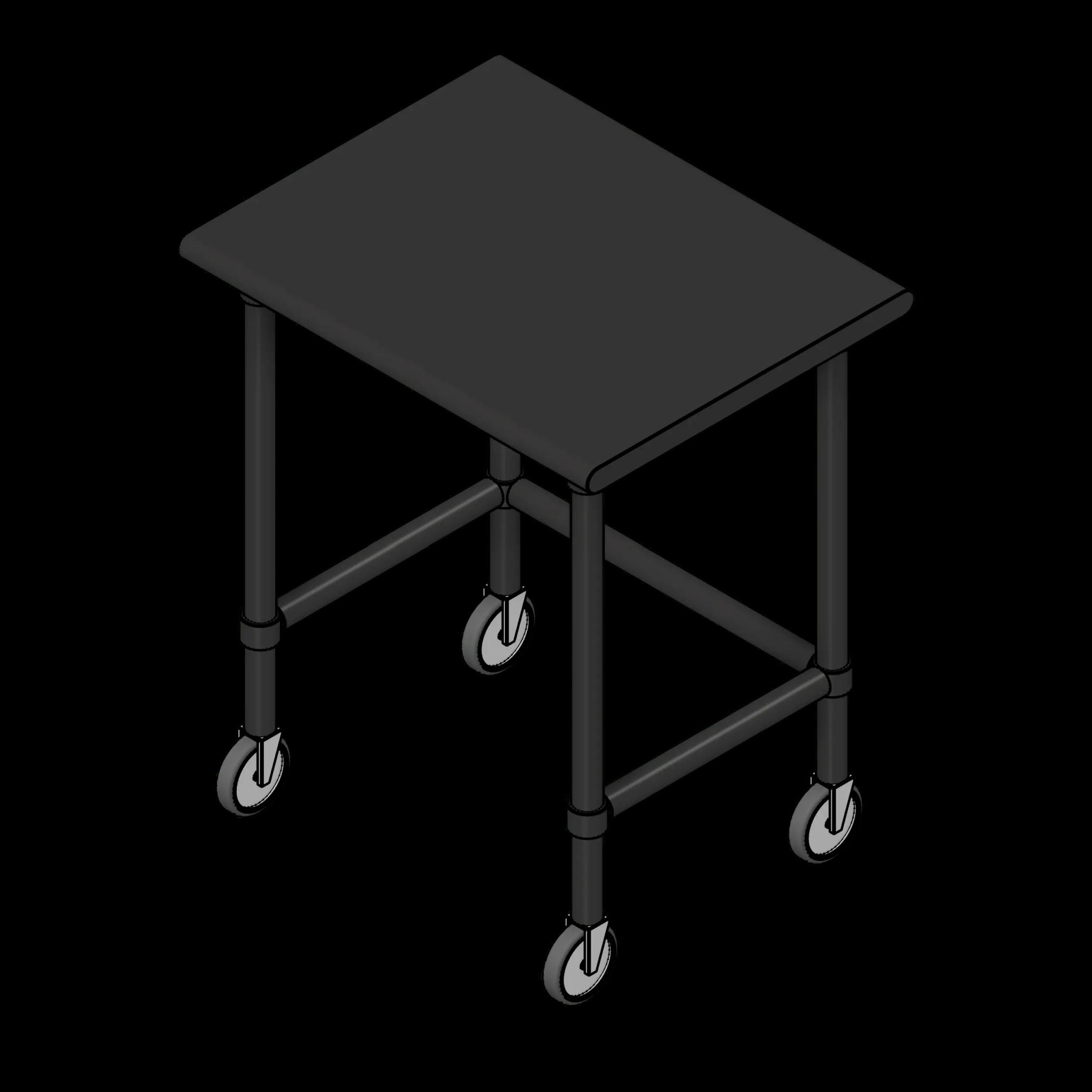  SSG Table SST 30x24x36 Casters
