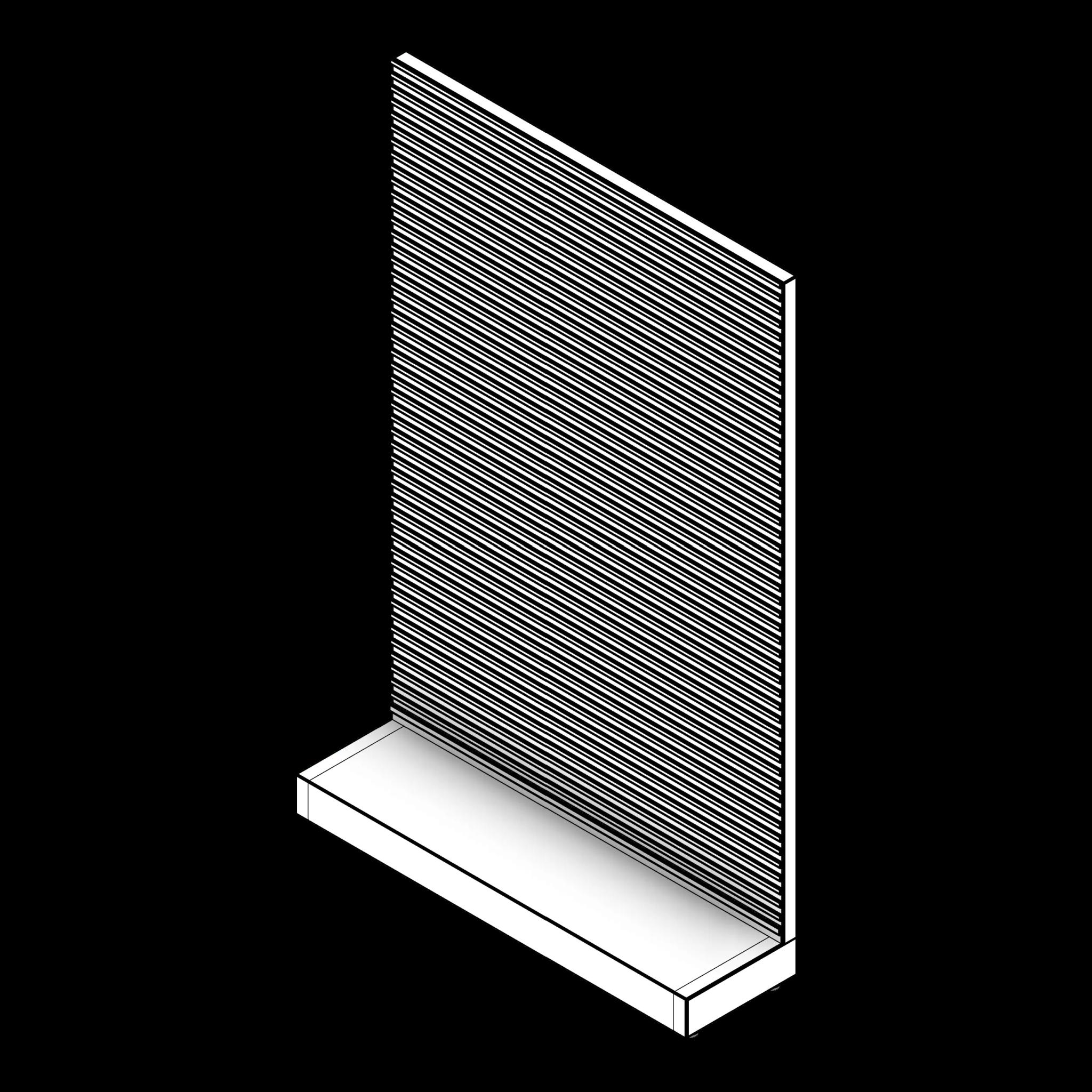  SSG Panel Wall Pharmacy PCS Freestanding Single Sided